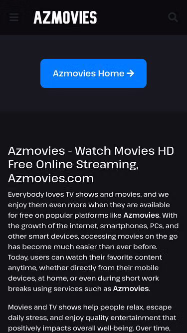 Screenshot of azmovies.shop