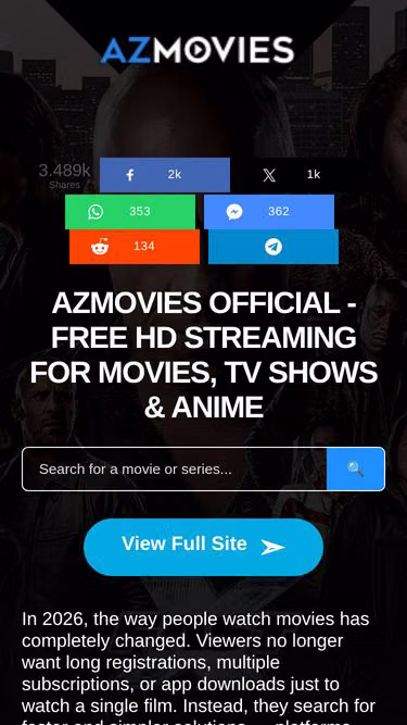 Screenshot of azmovies.vu
