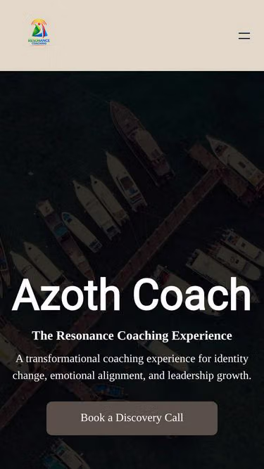 Screenshot of azoth.coach