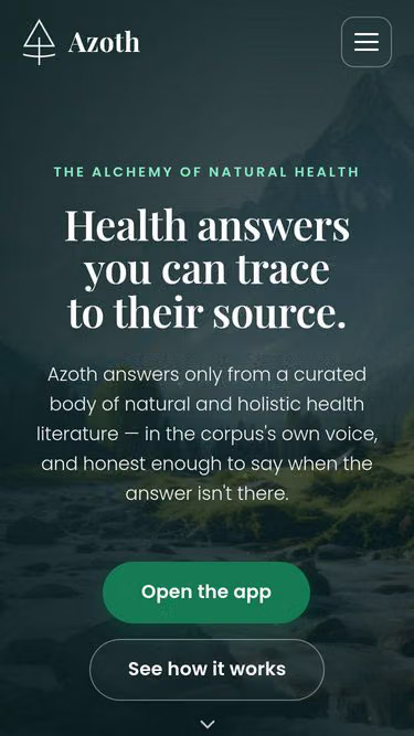 Screenshot of azoth.md
