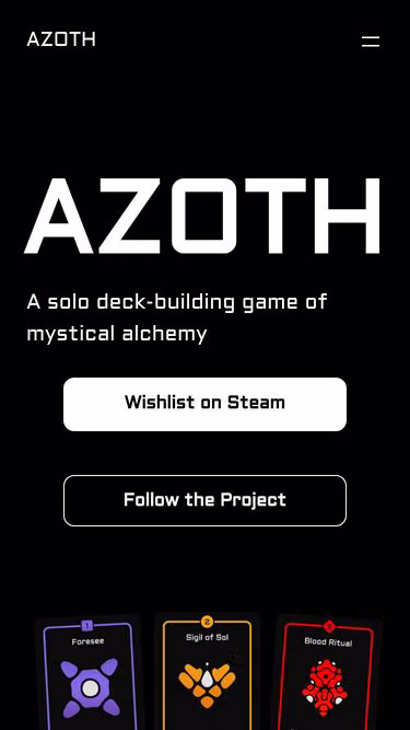 Screenshot of azoth.studio