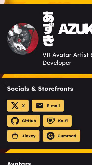 Screenshot of azuki.tech