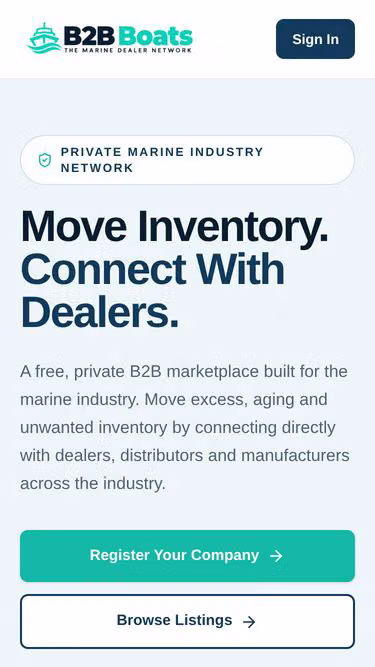 Screenshot of b2b.boats