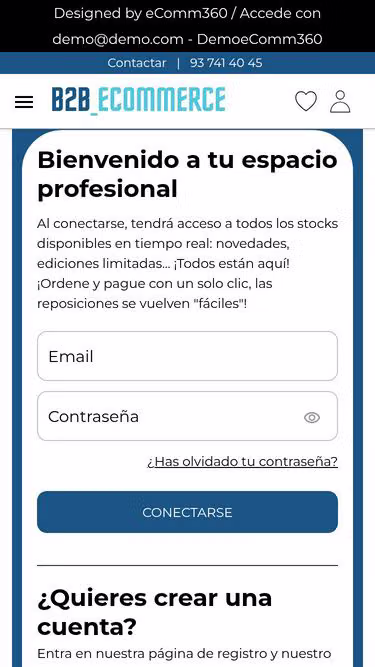 Screenshot of b2b.tienda