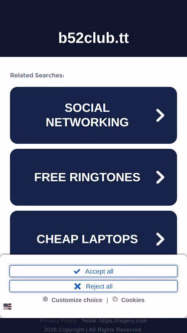 Screenshot of b52club.tt