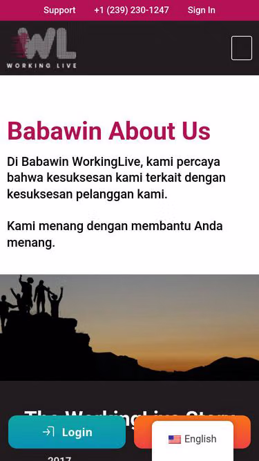 Screenshot of babawin.click