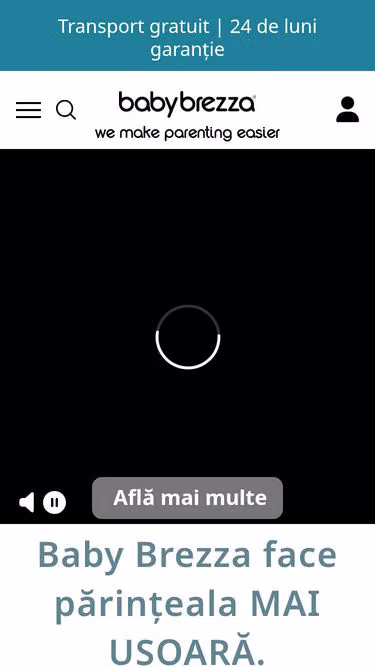 Screenshot of babybrezza.ro