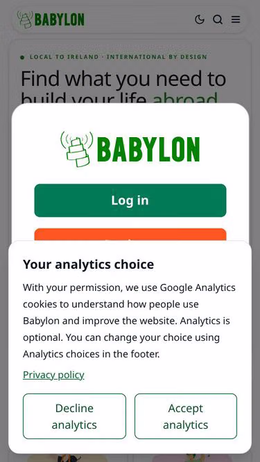 Screenshot of babylon.international