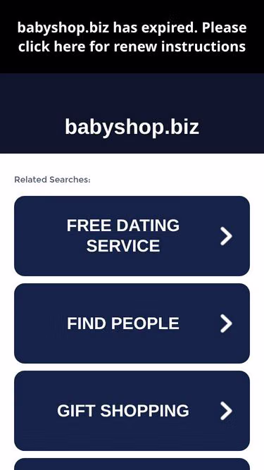 Screenshot of babyshop.biz