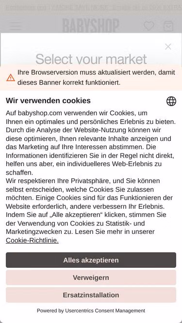Screenshot of babyshop.cn