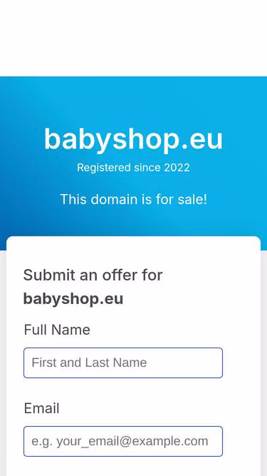 Screenshot of babyshop.eu