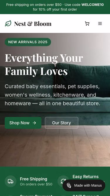 Screenshot of babyshop.one
