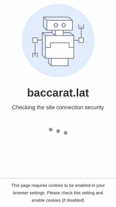 Screenshot of baccarat.lat