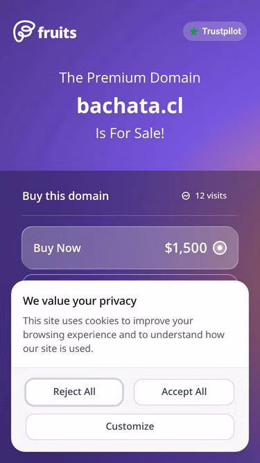 Screenshot of bachata.cl