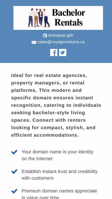 Screenshot of bachelor.rentals