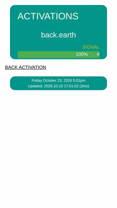 Screenshot of back.earth