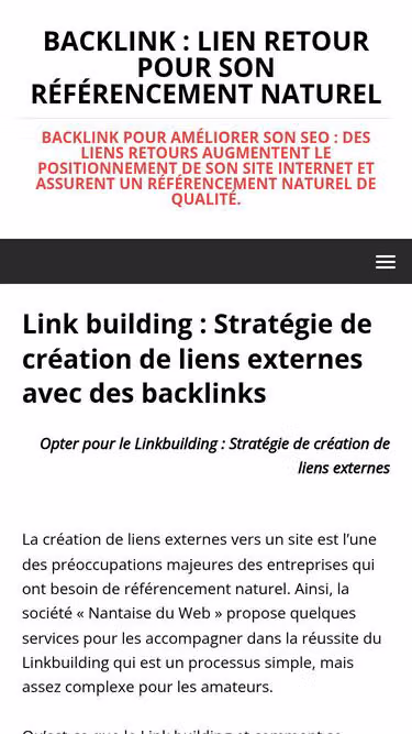 Screenshot of backlink.agency