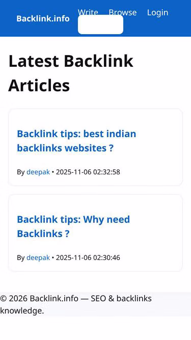 Screenshot of backlink.info