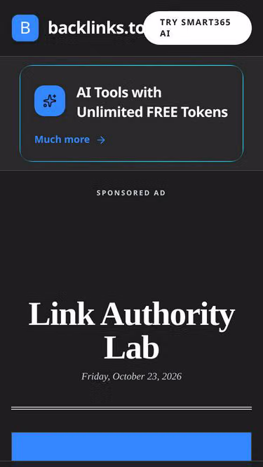 Screenshot of backlinks.top