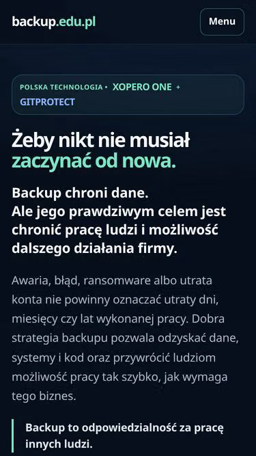 Screenshot of backup.edu.pl