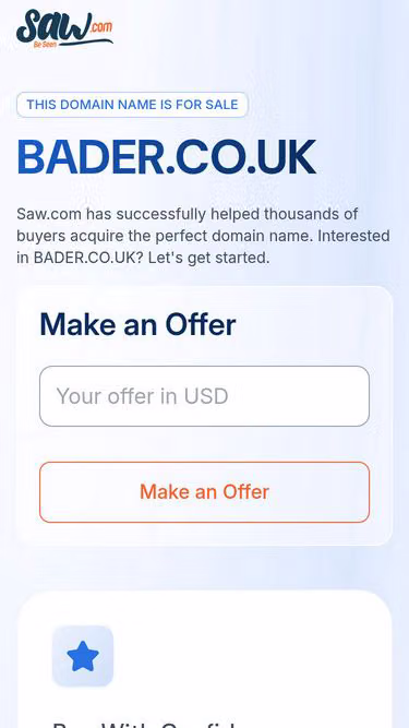 Screenshot of bader.co.uk