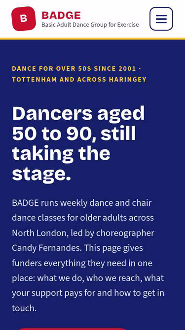 Screenshot of badge.org.uk