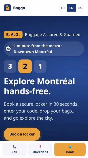 Screenshot of baggo.ca