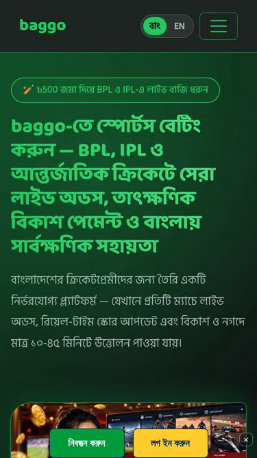 Screenshot of baggo.cam