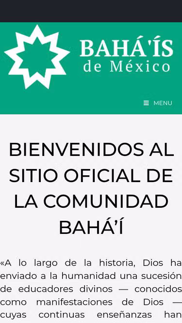 Screenshot of bahai.mx