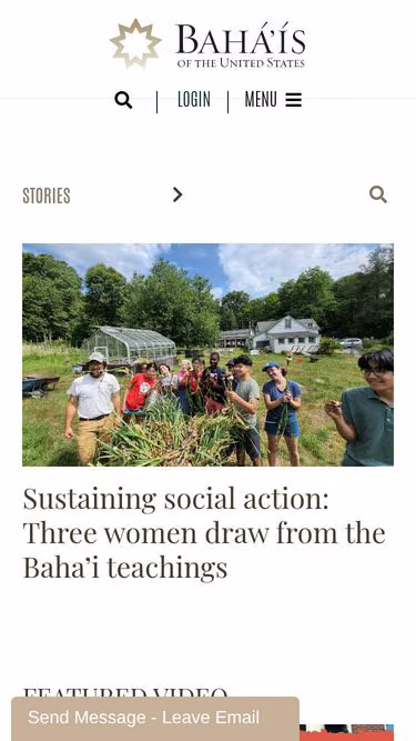 Screenshot of bahai.ngo