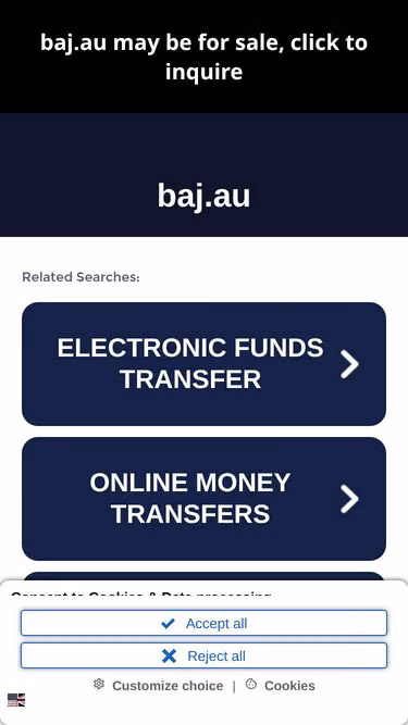 Screenshot of baj.au