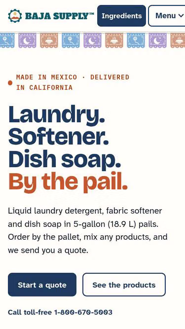 Screenshot of baja.supply