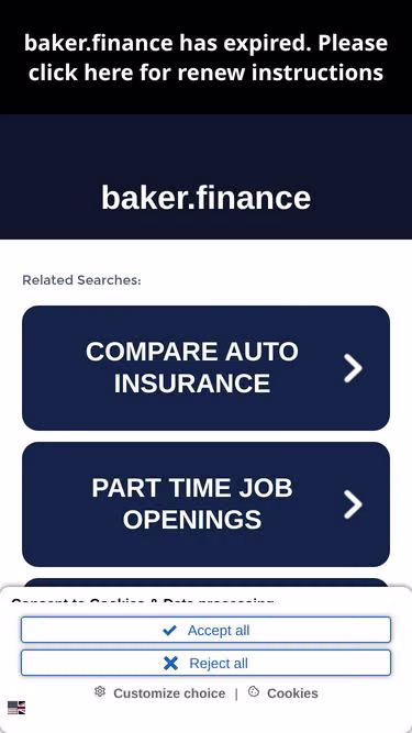 Screenshot of baker.finance