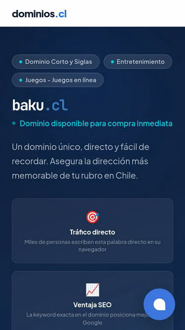 Screenshot of baku.cl