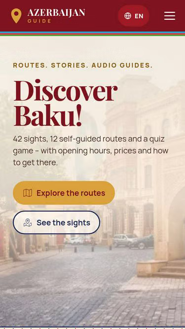 Screenshot of baku.guide