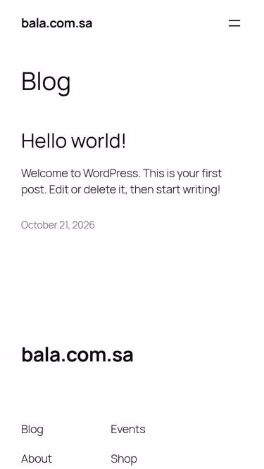Screenshot of bala.com.sa