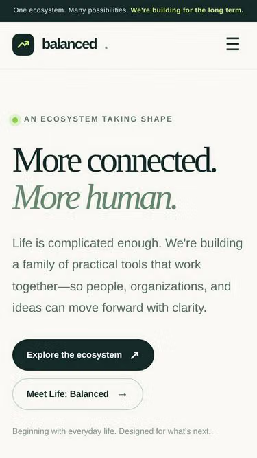 Screenshot of balanced.tools