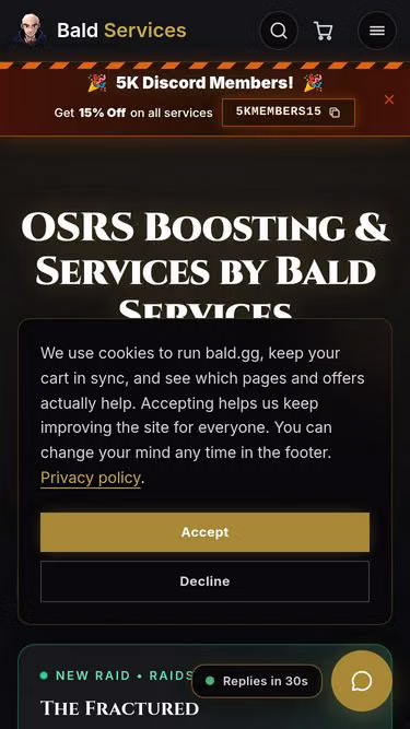 Screenshot of bald.travel