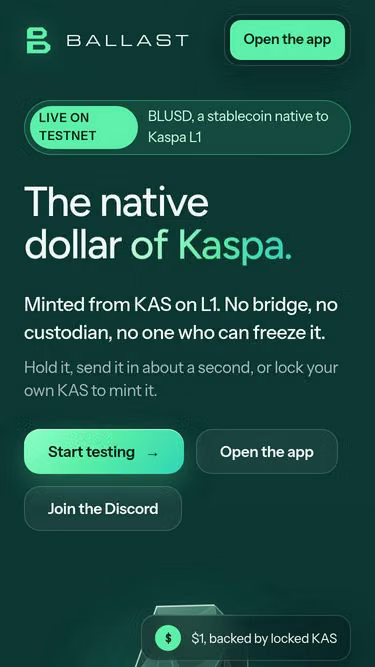 Screenshot of ballast.cash