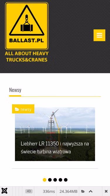 Screenshot of ballast.pl