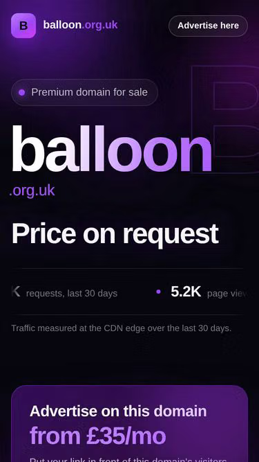 Screenshot of balloon.org.uk
