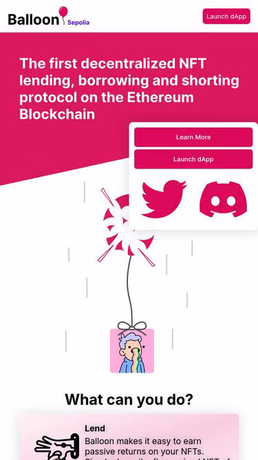 Screenshot of balloon.trading