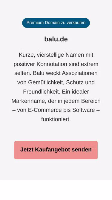 Screenshot of balu.de