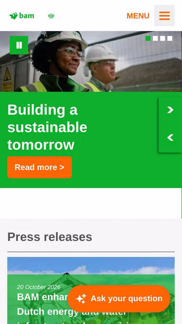 Screenshot of bam.eu