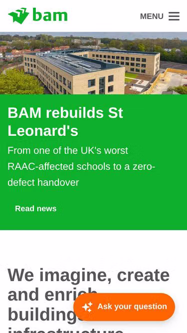 Screenshot of bam.uk