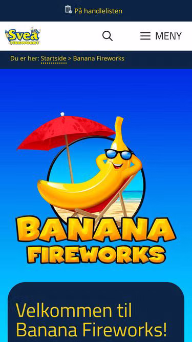 Screenshot of banana.no