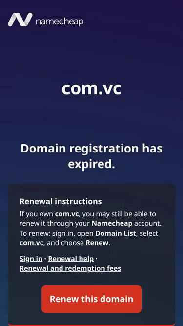 Screenshot of banco.com.vc