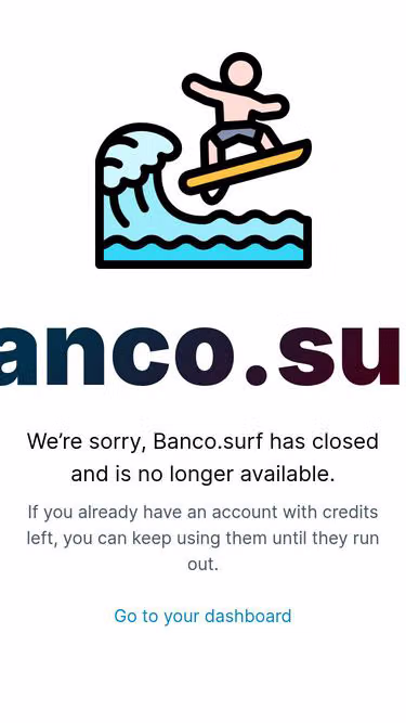 Screenshot of banco.surf
