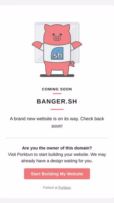 Screenshot of banger.sh