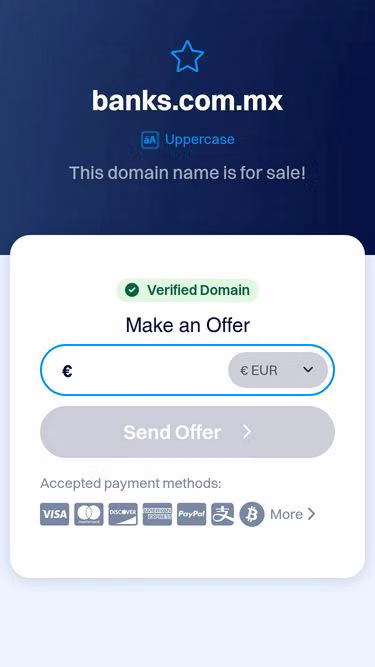 Screenshot of banks.com.mx